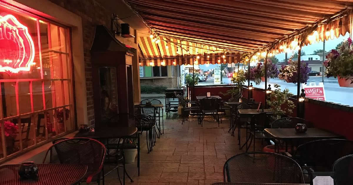Front Patio at Dusk